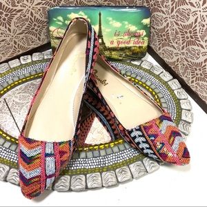 Women Bambi sequined pointy toe ballet flats, 7